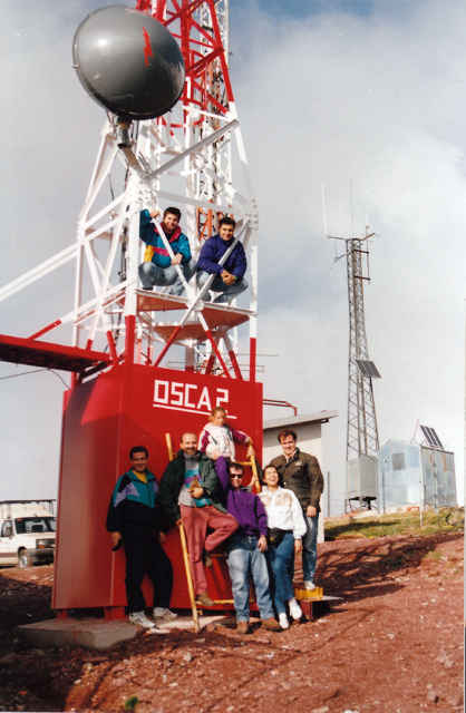 Nodo instalado en el pico de la Raca